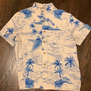 Paradise collection mens silk shirt
